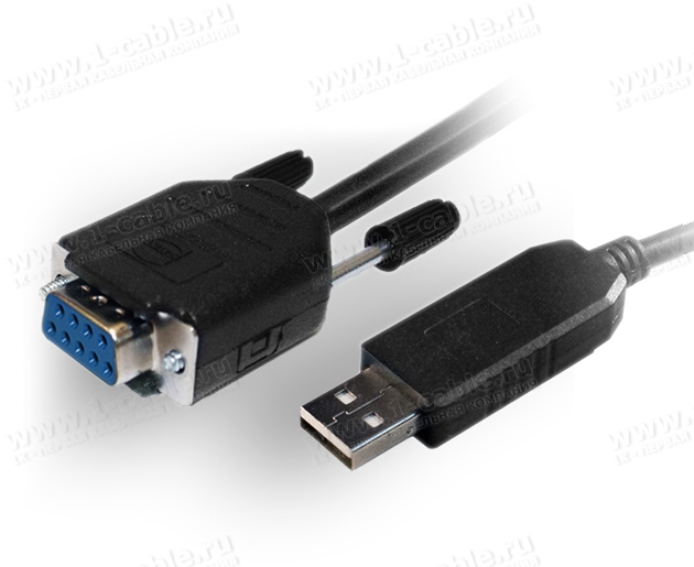 1KC-USB2COM-AP-1.8, Кабель-преобразователь активный, интерфейсный USB2.0 > COM RS232